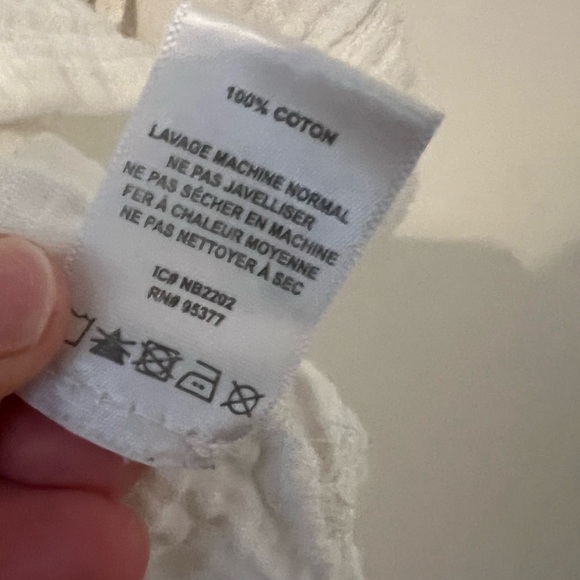 Sanctuary Textured White Shirt size XL (SKUK111) - Picture 6 of 12